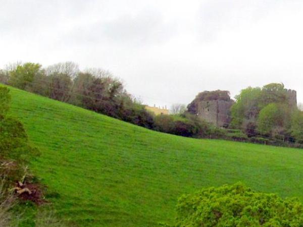 Ince Castle, fields in foreground