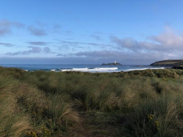 Gwithian Towans and Godrevy Lighthouse