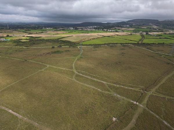 Birds Eye view Tregoss Moor