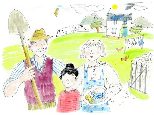 Nankivell family and cottage